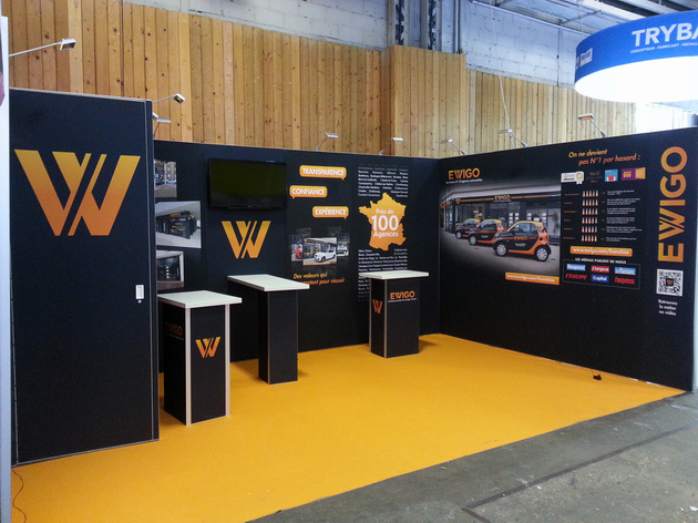 Stand modulaire pour surface de 9 à 36m2, avec cadre aluminium et tissu tendu_3