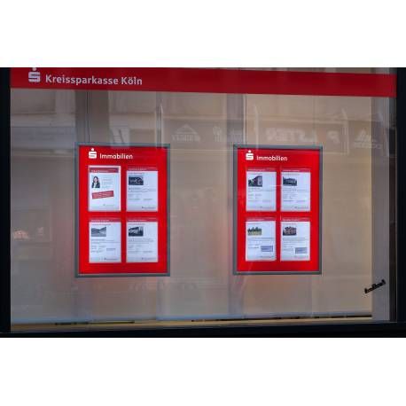 8070 - Cadre porte-affiche LED double face suspendu A4 - Afix Diffusion_3