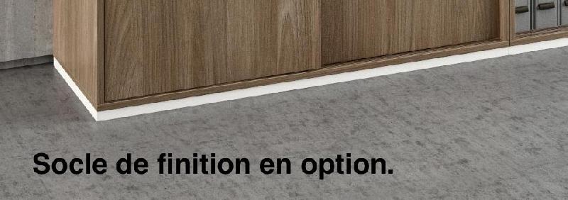 Armoire avec portes coulissantes - Quadrifoglio - Gris, Avec socle de finition, Moyenne_3