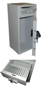 Caisse Temporisée Tout acier - agréée camca - protection 40mm - porte à pivots intérieurs_3