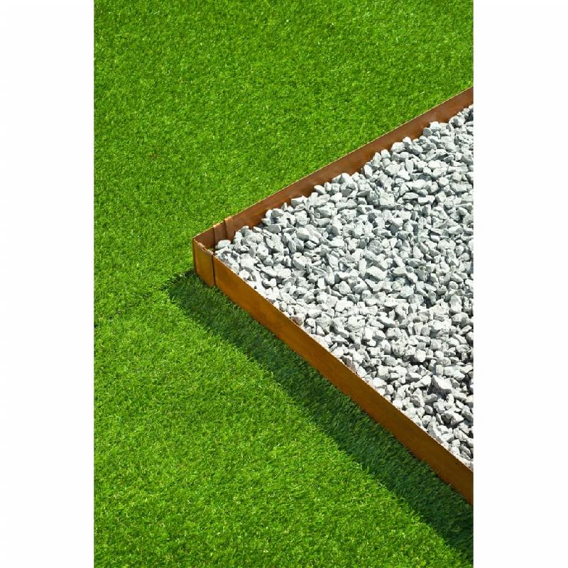 Nature bordures de jardin 3 pcs 91,4x10,2 cm acier corten 447507_3