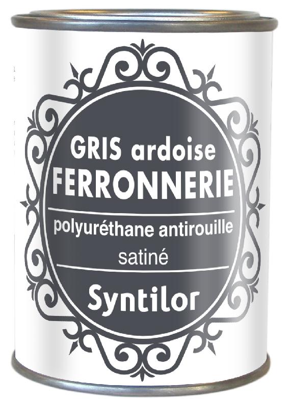 Peinture ferronnerie extérieur SYNTILOR - Gris ardoise, RAL 7016, mat, 0.25L - Direct sur rouille_3