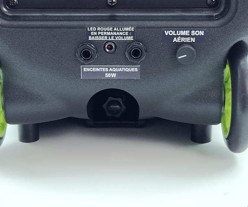 Sonorisation aquatique AQUA 350 TWS - 350 Watts + 1 SUB AQUA 50, amplificateurs intégrés et réglage volume indépendant_3