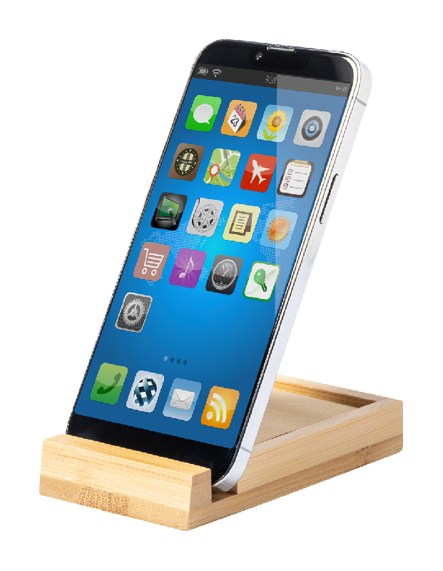 Bloc-notes support mobile en bambou avec 200 feuilles en papier kraft recyclé - Couleur naturelle_3