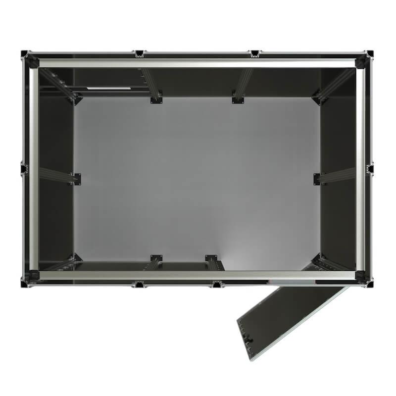 Cabine de soudage laser classe 4 - 3x2m avec porte à charnière_3