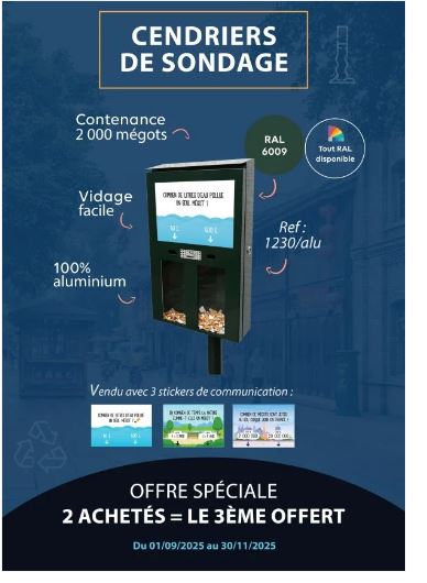Cendrier de Sondage Citoyen 3 produits pour le prix de 2 !_3