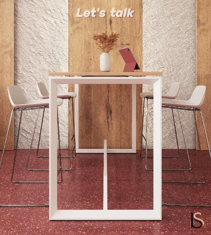 Table haute Star - Mobel Linea - Blanc 9010, 180, Blanc_3