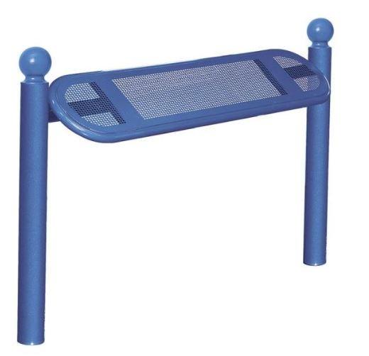 Assis-debout Boule - Structure en tube acier Ø 76mm - Assise perforée - Hauteur 747mm_3