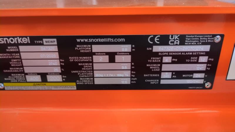 Nacelle ciseaux SNORKEL s4732e occasion_3