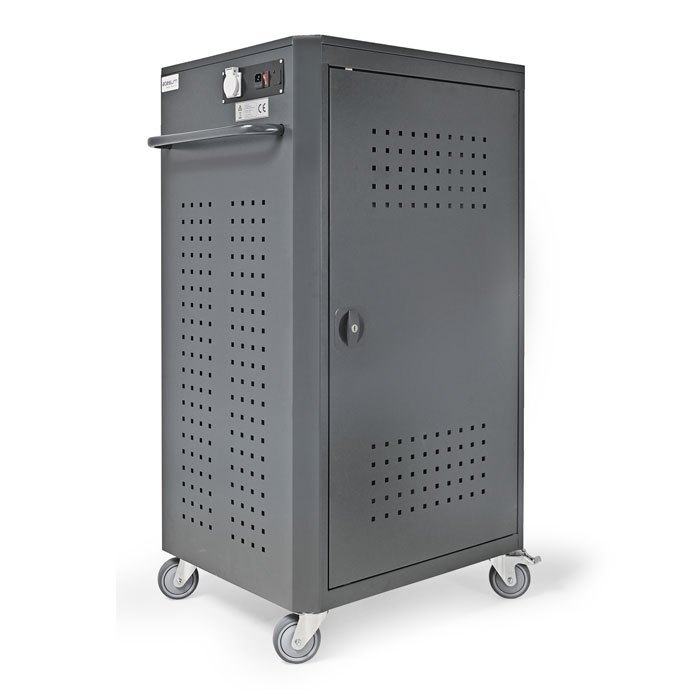 Chariot à tablettes pour 48 tablettes / 36 ordinateurs portables avec fonction de charge - ECOCART 48S - dimensions 830 x 650 x 1290 mm_3