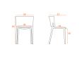 Lot de 4 chaises polyvalentes indoor/outdoor ANTIKA - Domon'V_3