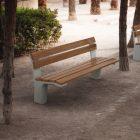 Banc en béton Unit en PIN ou BOIS TECHNIQUE 200 x 65 x 78 cm - Confort et style classique_3