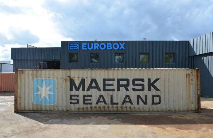 Container maritime 40 pieds - Structure en acier corten - Capacité de chargement considérable_3