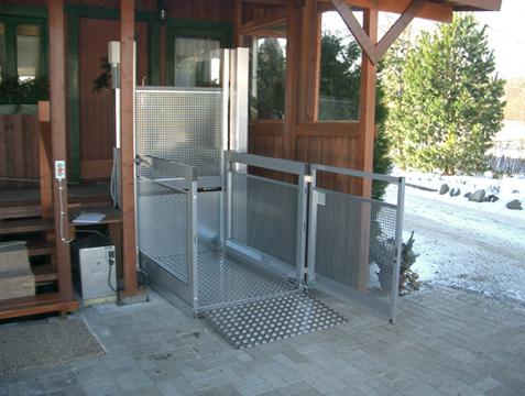 Plateforme  - Design simple, portes vitrées, hauteur de levage jusqu'à 3m - Guldmann LP8_3