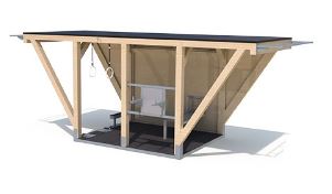 Structure de fitness M KUBE double en bois - Aire spacieuse avec équipements pour débutants et experts_3