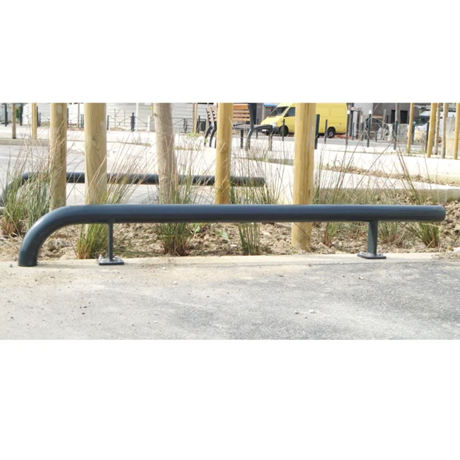 Chasse roues 1 courbe Ø 60 mm en acier sur platines_3
