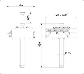 GD-1 - Cric de fosse hydropneumatique AC Hydraulic - Capacité 10-20 tonnes_3