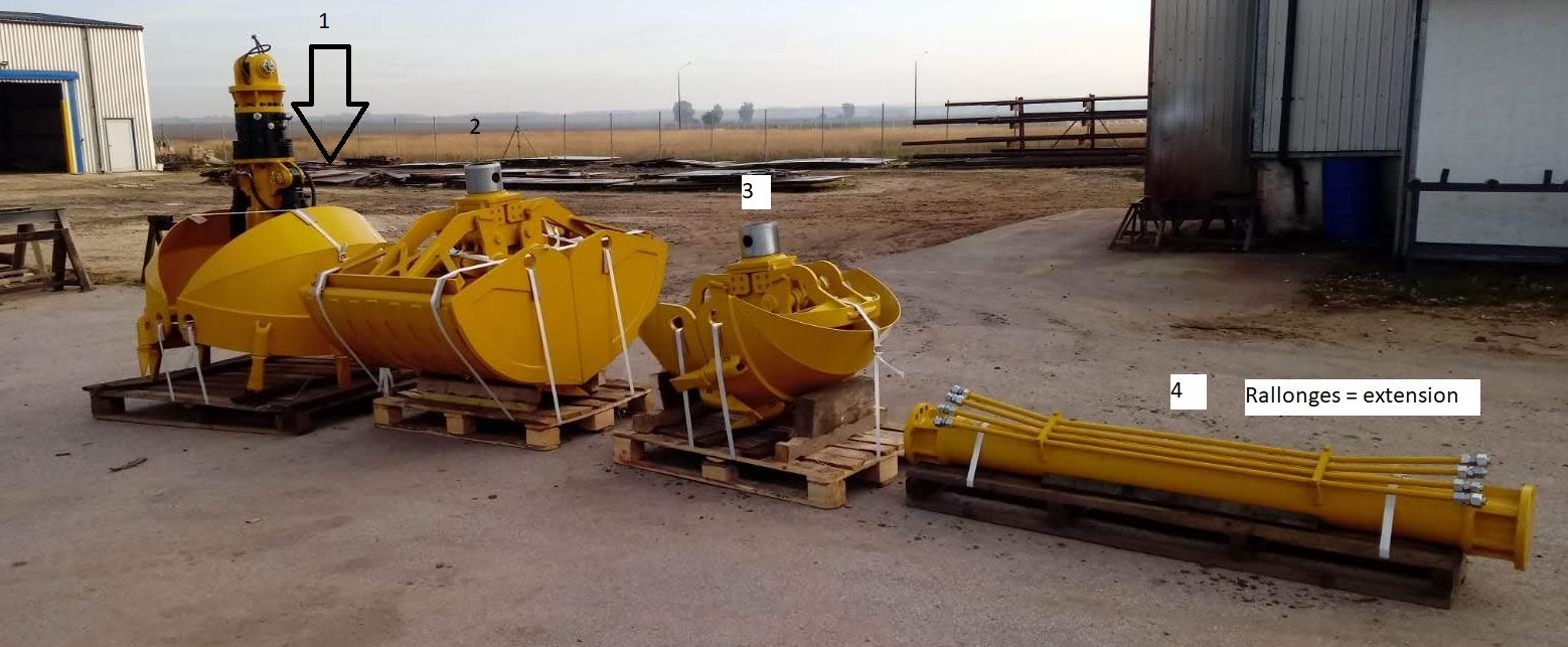 Accessoire pour pelles de 13 à 25 tonnes