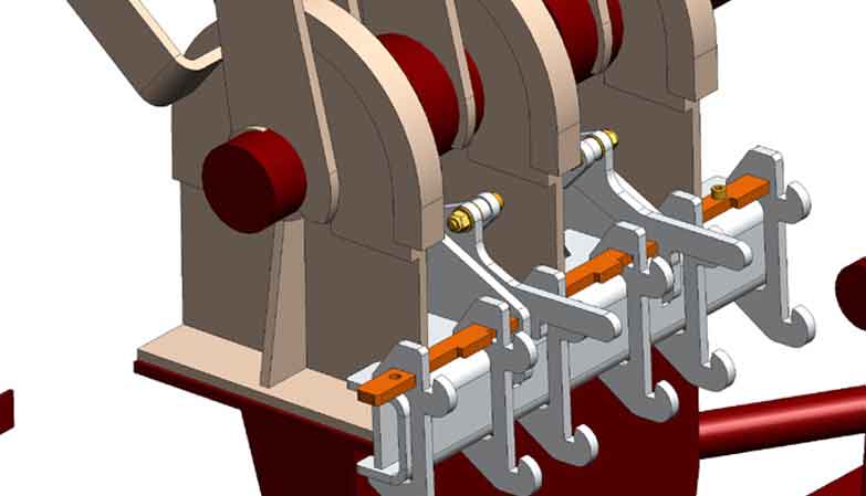 Kit de déchargement de ballast avec vérins électro-hydrauliques haute puissance