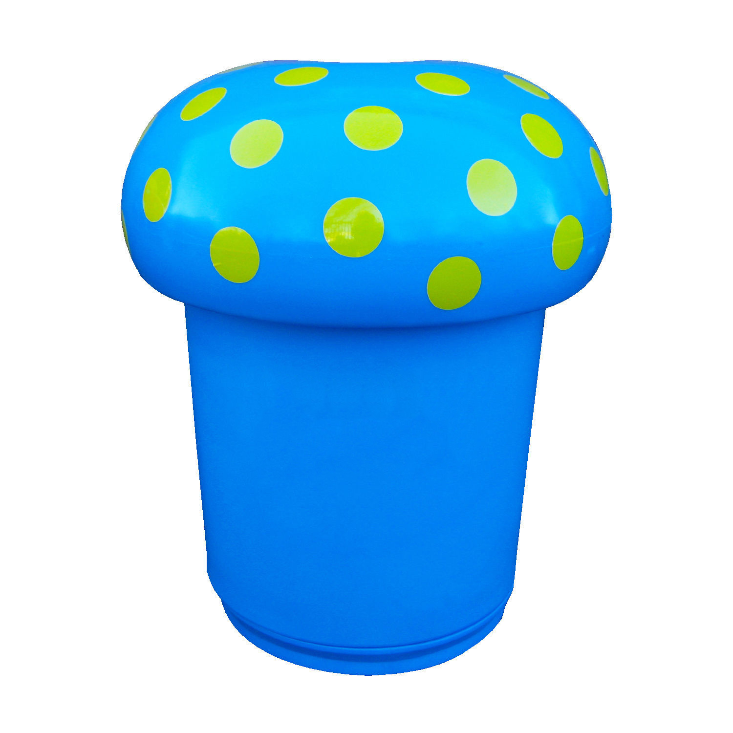 Poubelle ludique champignon extérieure - 90L - plastique recyclable en polyéthylène - résistante aux UV et personnalisable_4