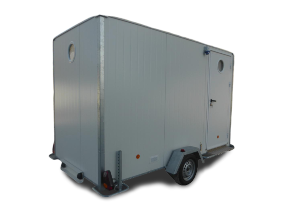 Roulotte de chantier gamme minimobile / vestiaire / réfectoire / sanitaire / 3.41 x 1.68 m_0