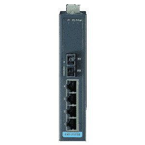 Switch Rail DIN industriel - 4 ports Ethernet 10/100Mbps + 1 port fibre optique Multimode - Référence: EKI-2525M-BE_3