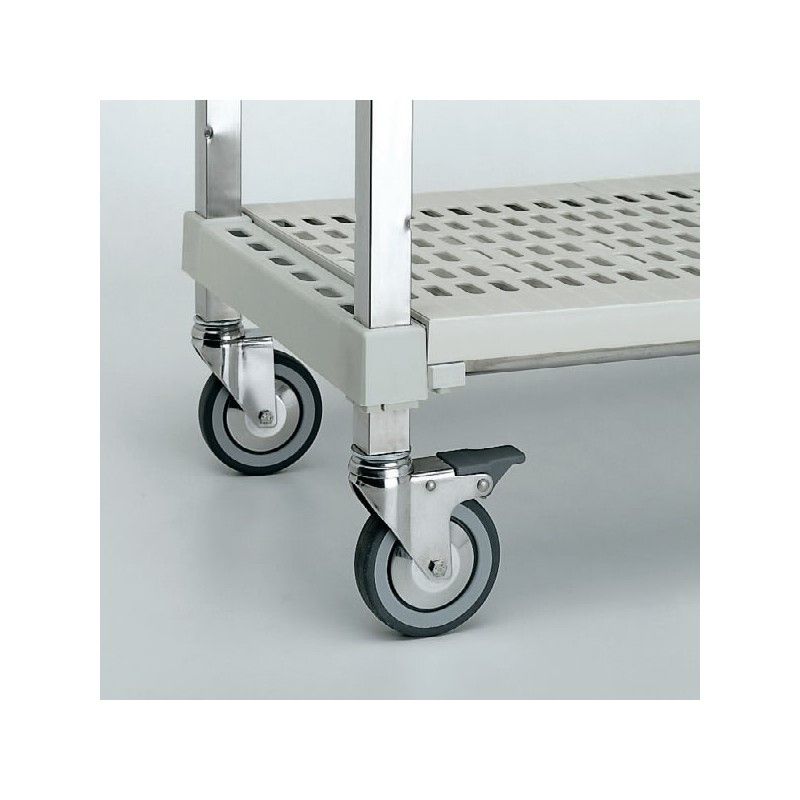 Rayonnage inox pour salle blanche étagères perforées_3