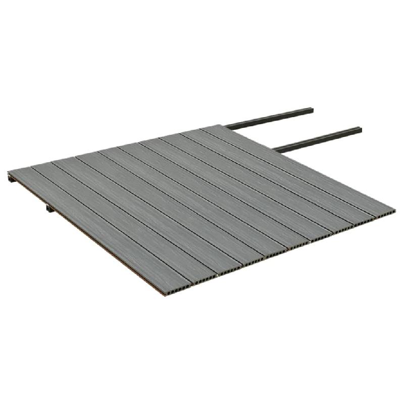 Vidaxl panneaux de terrasse et accessoires wpc marron/gris 25 m² 4 m 3070473_3