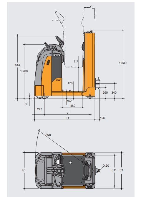620 PM-T ac - Tracteur logistique électrique OMG Industry - capacité remorque 3 t - opérateur embarqué_3