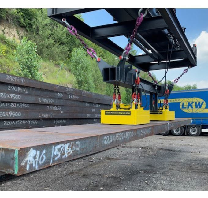 Aimant de levage électro-permanent avec triple sécurité - Série EPMH pour charges avec entrefer important_3