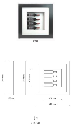 Cadres à vin - CV40 - Tableau réfrigéré design et modulaire avec multiples finitions_3