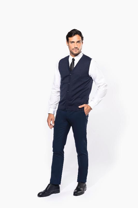 Gilet Supima homme - Kariban Premium - 100% coton peigné - Coupe ajustée - Réf: PK904_3