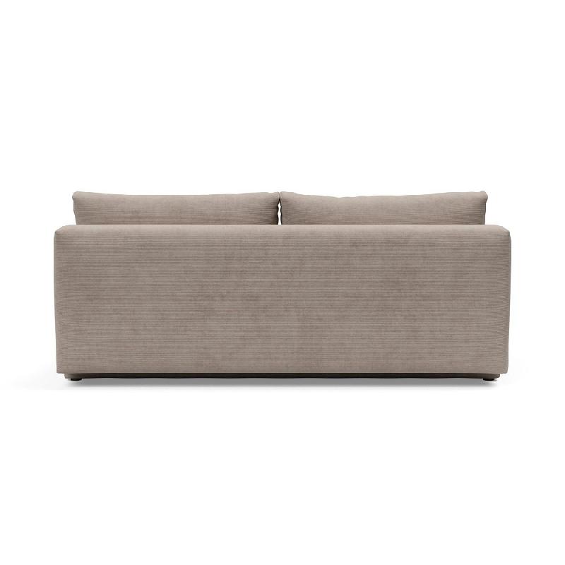Innovation Living - Canapé convertible à ouverture assistée Osvald Cordufine beige 150x200 cm - design élégant avec espace de rangement_3