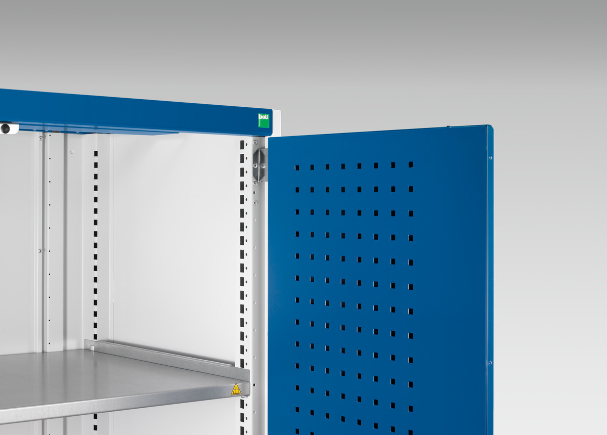 Armoire à tablettes Cubio SMF-666-1.1 - 40019118.11V - Portes Perfo - Acier renforcé - 650x650x600 mm_3