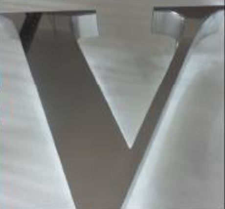 Lettrage 3d pleines inox miroir f 17 - ipsc - relief de 10 à 100 mm_3