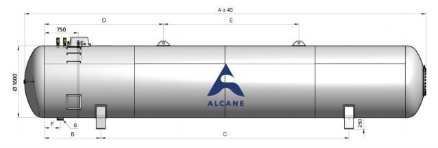 LPG Tanks - Citerne à gaz réservoir fixe aérien - ALCANE - diamètre 1600 mm - stockage GPL/Fuel de 1m3 à 250m3_3