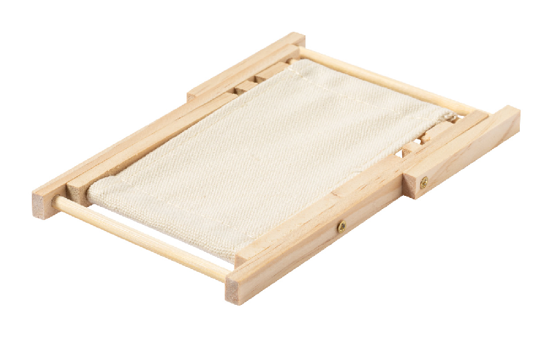 Support mobile pliable de bureau - chaise longue en bois et coton - couleur naturelle - 31g_3