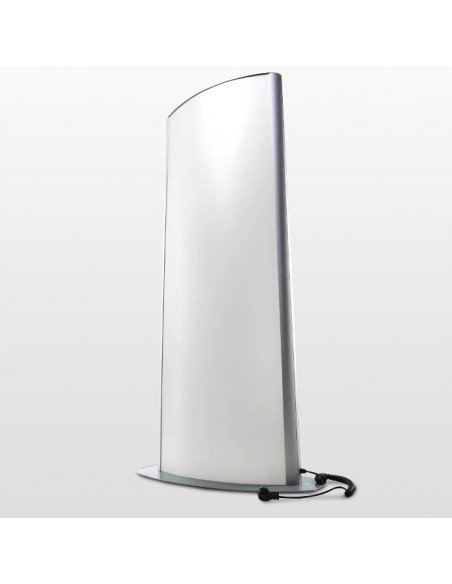 Totem lumineux recto/verso en métal et aluminium anodisé - Format jusqu'à 80x170 cm_3