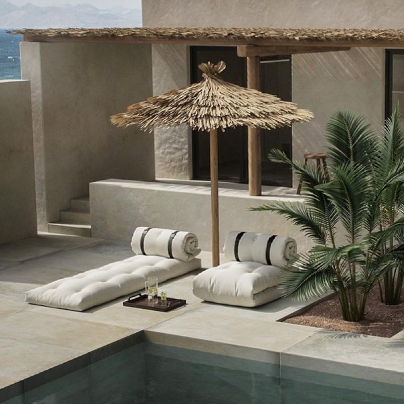 Fauteuil d'extérieur convertible - Buckle-Up Chair Out blanc - Karup Design - Matelas dépliable 1 place_3