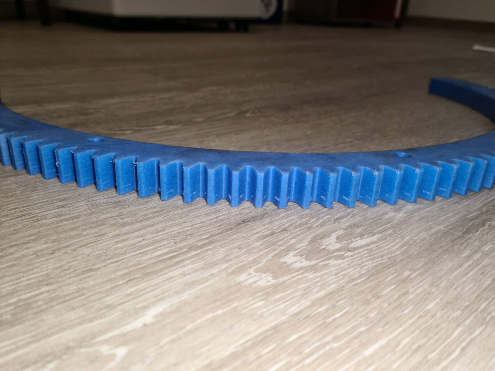 Pignons et couronnes dentées en PA6 bleu pour calibreur de pommes de terre - Convoyeur à bande - Région Beaumont-le-Roger - MTCP_3