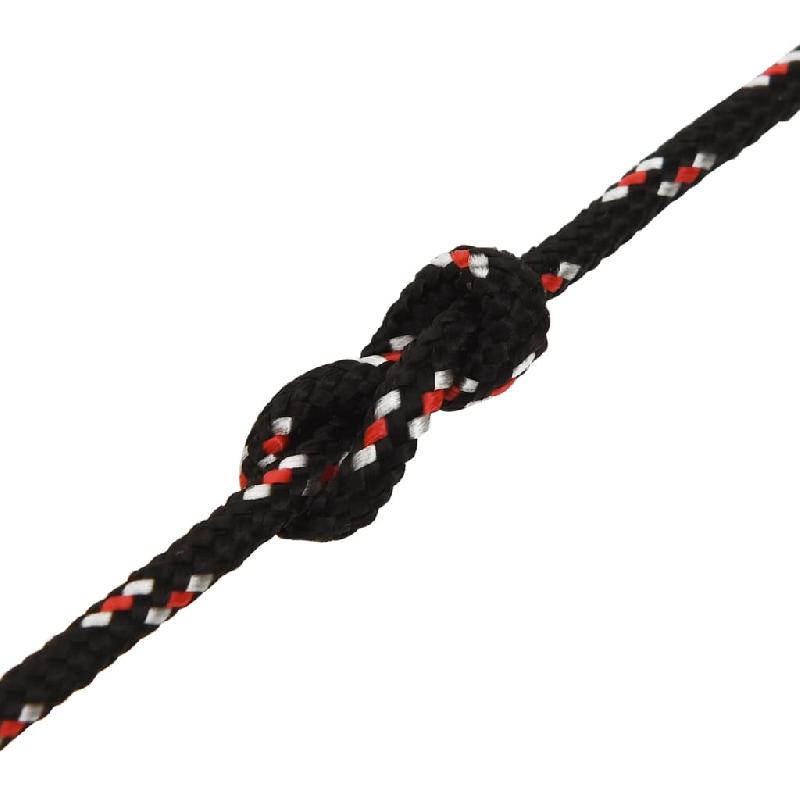 Vidaxl corde de bateau noir 5 mm 500 m polypropylène 152336_3
