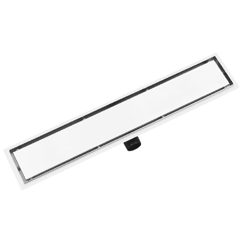 Vidaxl drain de douche avec couvercle 2 en 1 73x14 cm acier inoxydable 146008_3