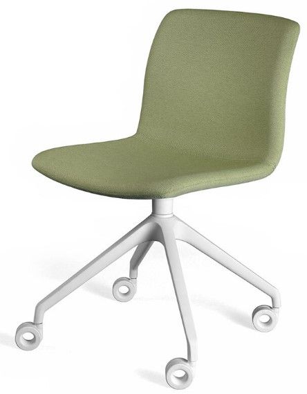 Koda Swiveling - Chaise de bureau ergonomique - Sitis - Pied polyamide noir/blanc, accoudoirs noir/chrome, dossier 2 hauteurs_3