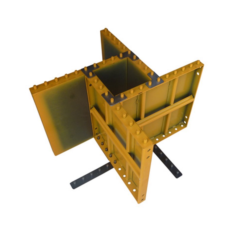 Panneau de coffrage métallique - création de piliers carrés et rectangulaires - modulable et réutilisable - 50/50 cm_3