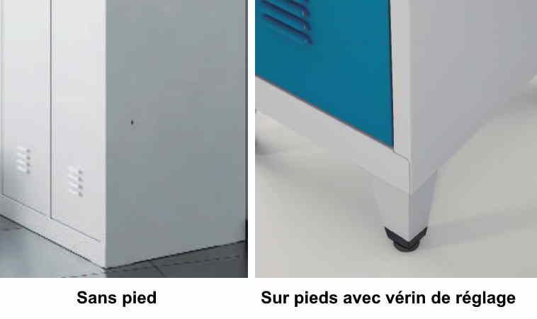 Vestiaire TASK - Pour environnements propres ou salissants - Séparation centrale - Structure monobloc en acier_3