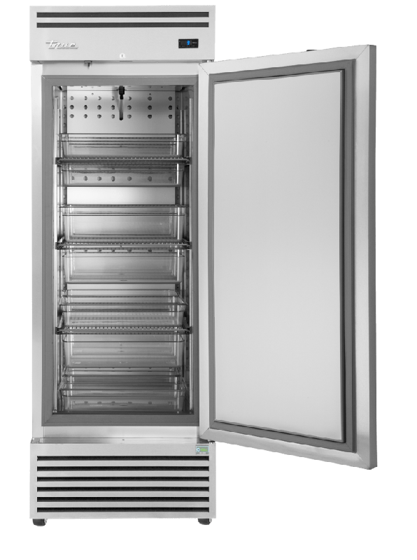 Armoire réfrigérée positive GN2/1 Inox 1porte pleine 435L True_3