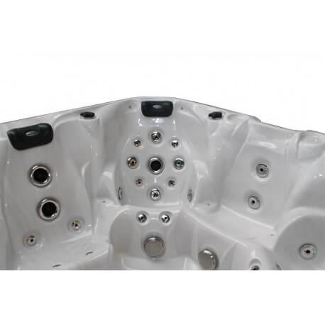 THE ADMIRE - Spa-jacuzzi portable 6 places dont 2 allongées - 230 x 230 x 91 cm - 60 jets, Aqua Rolling et système audio IPOD_3