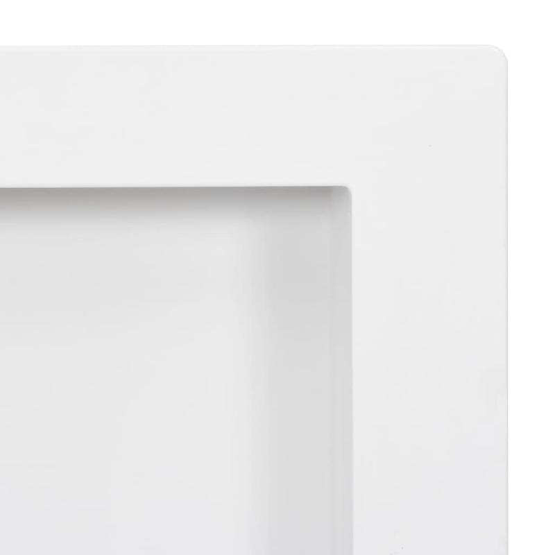 Vidaxl niche de douche avec 3 compartiments blanc mat 41x99x9 cm 151399_3