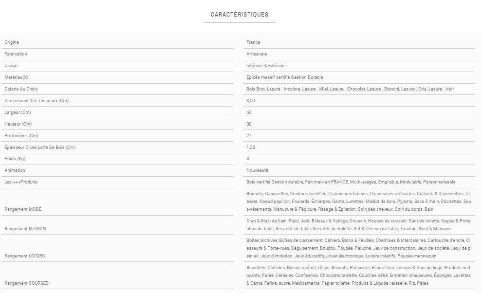 T3S3 - Caisse en bois Simply a Box - L44 x H30 x P27 cm - Bois brut ou 6 coloris de lasure à l'eau_3