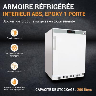 Armoire congélateur laquée blanc 200 litres | L2g - AW-RN200_3
